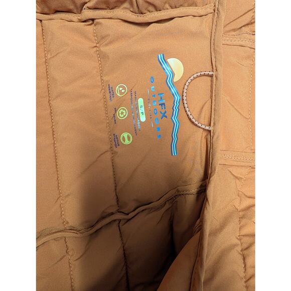 HFX Women’s S Hooded Long Puffer Coat Packable Jacket Zip Plum Org. Warm Winter - Picture 6 of 10